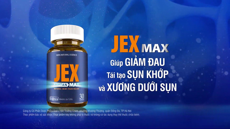 Jex max là một trong những sản phẩm hỗ trợ điều trị thoái hoá đốt sống cổ đến từ Mỹ.