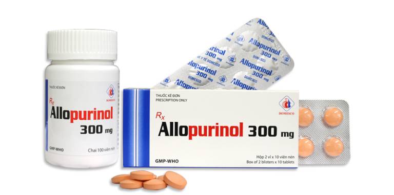 Allopurinol là thuốc kê đơn có tác dụng làm giảm nồng độ axit uric phổ biến