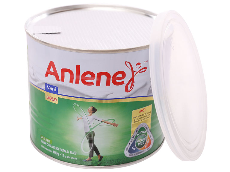 Mỗi dòng sản phẩm Anlene dành cho từng đối tượng sẽ có hàm lượng canxi khác nhau