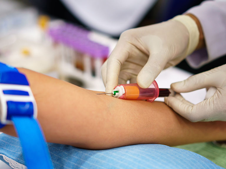 Các xét nghiệm chẩn đoán nhằm mục đích xác định mức độ thiếu máu ở người bệnh.