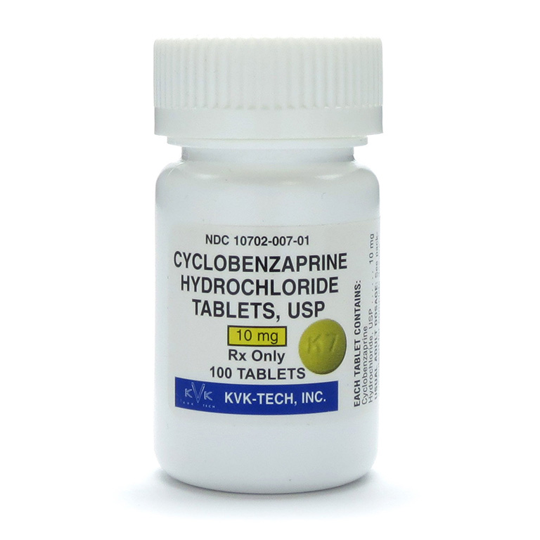 Thuốc Cyclobenzaprine làm giãn cơ điều trị gai cột sống, kích thích tuần hoàn máu, giảm đau nhức, tê thấp